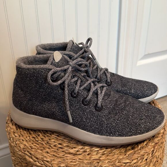 Allbirds Men's Black Wool High Top Sneakers - Size 12 - Excellent Condition - Picture 3 of 11
